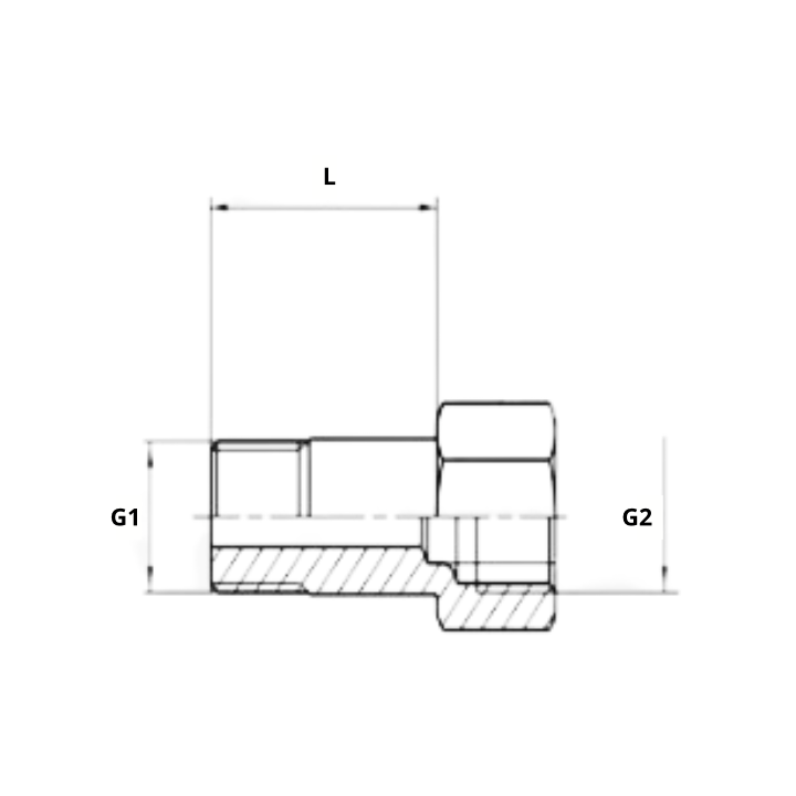 Adapter prosty GZ M10x1/GW L-18